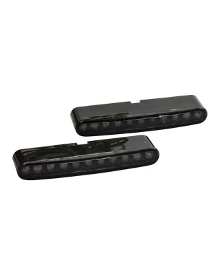 'Stripe' LED turn signals. Smoke lens Universal