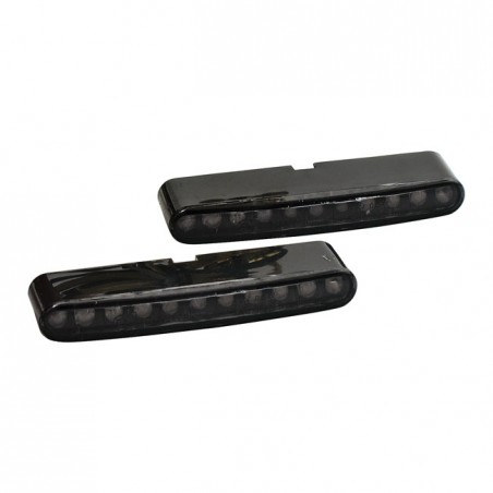 'Stripe' LED turn signals. Smoke lens Universal