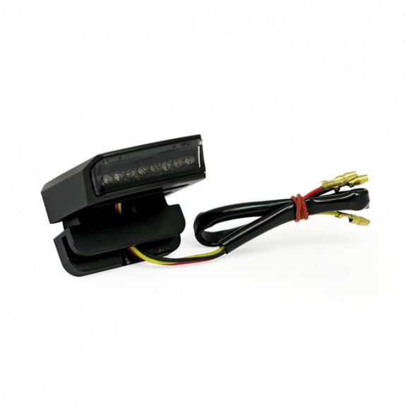 mcs - Mini feu arrière à LED Kelly avec support réglable - 14,5 x 47,2 x 42,7 mm - Noir - MCS