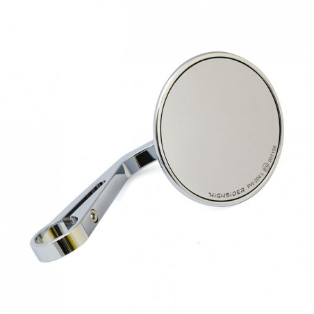 MIRROR MONTANA ROUND CHROME CLAMP ON