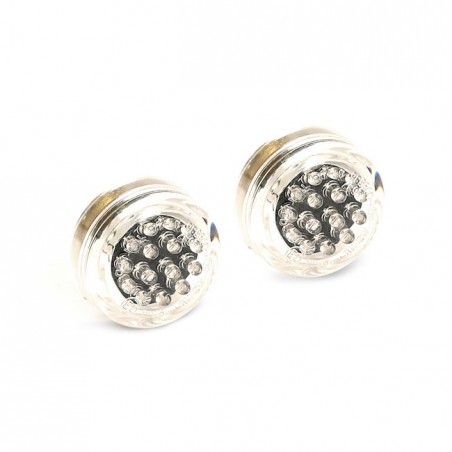 mcs - Clignotants à LED Micro Disc - M6 - Noir & Lentille claire - MCS