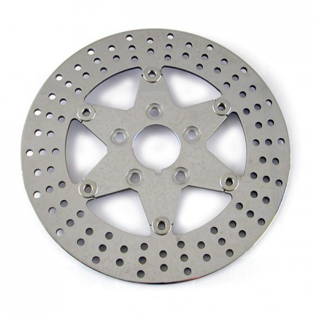 braking - Disque de frein avant flottant 6-Spoke - 11.5" - Harley-Davidson Big Twin jusqu'à 1999 - Poli - BRAKING