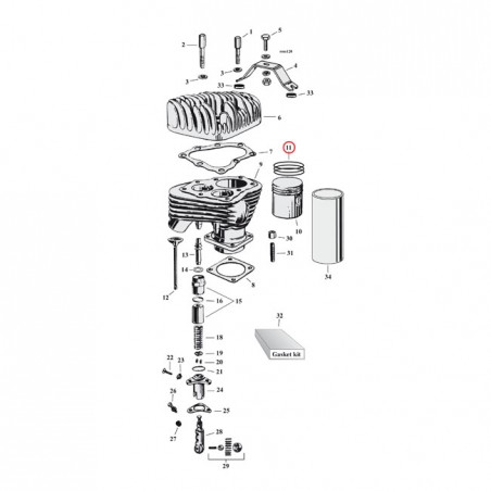 hastings - Kit segments de piston - HASTINGS