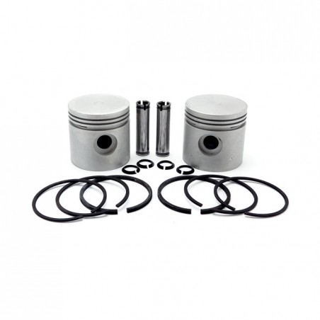 mcs - Kit de pistons - Taille OEM + 0.030" - Harley-Davidson Flathead 74" de 1937 à 1948 - MCS