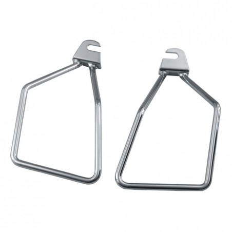 mcs - Kit de supports amovible de sacoches latérales - Harley-Davidson Big Twin à 4 vitesses de 1958 à 1986 - Chrome - MCS