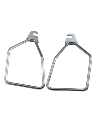 mcs - Kit de supports amovible de sacoches latérales - Harley-Davidson Big Twin à 4 vitesses de 1958 à 1986 - Chrome - MCS
