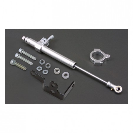 mcs - Kit d'amortisseur de direction - Harley-Davidson Sportster XL à partir de 2007 - Argenté - MCS