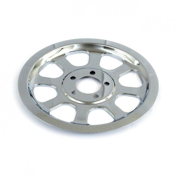 mcs - Cache poulie de roue arrière - 70 Dents - Harley-Davidson Softail de 2000 à 2006 - Chrome - MCS