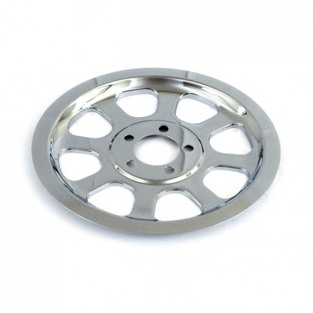 mcs - Cache poulie de roue arrière - 70 Dents - Harley-Davidson Softail de 2000 à 2006 - Chrome - MCS
