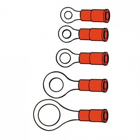 standard motor products - Cosses à borne circulaire - 4,1 mm - Pour câbles de 0,65 à 1 mm - Pack de 100 - STANDARD