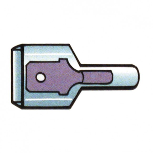standard motor products - Cosses à borne Slide-On - 1/4" Mâle - Isolation totale - Pour câbles de 1,3 à 1,6 mm - Pack de 10