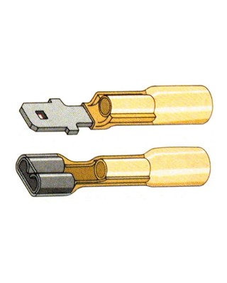 standard motor products - Cosses à borne Slide-On - 1/4" Mâle - Isolation totale - Auto-soudure - Rétractable à la chaleur 