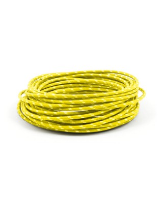 mcs - Fil électrique recouvert - 7,62 mètres - Universel - Jaune & point noir - MCS