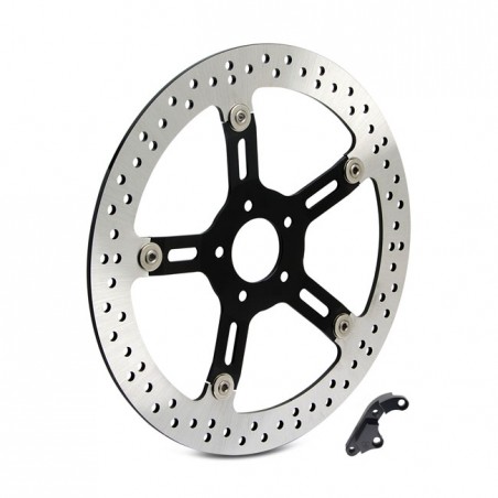 NESS BIG BRAKE FLOATING ROTOR KIT 14" LH 08-13 FLT, FLHX, FLHR with 17" or larger front wheel (NU)