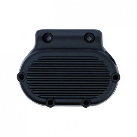 mcs - Carter de transmission Ribbed - Harley-Davidson avec moteur Evo de 1987 à 1999 - Noir - MCS