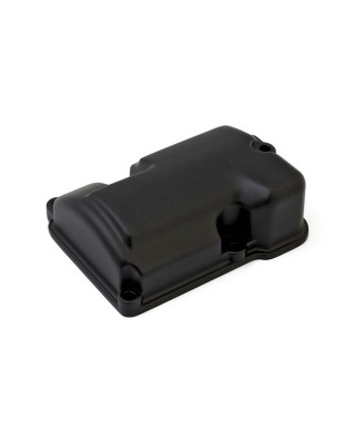 mcs - Cache supérieur de boîte de vitesses - Harley-Davidson avec moteur Evo de 1987 à 1999 - Noir - MCS