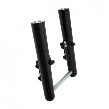 Arlen Ness 49mm Hot Legs dual disc smooth, black 14-16 Touring (NU)