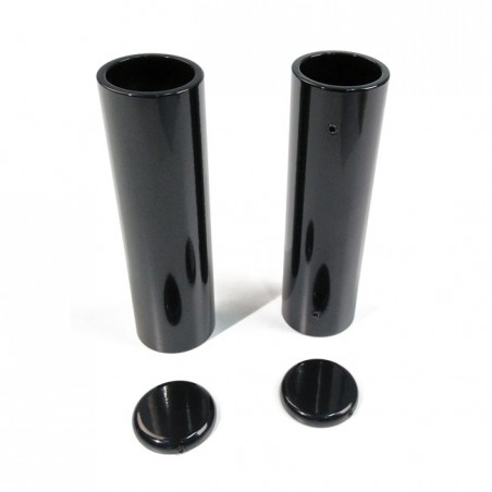 cult werk - Kit de caches tubes de fourche supérieurs - Harley-Davidson Sportster XL1200X & XL1200C de 2010 à 2017 - Noir - C