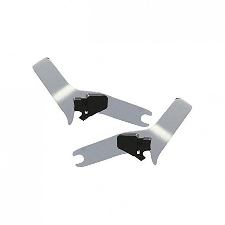 Cycle Visions, detachable sissy bar side plates. Chrome 09-21 Touring