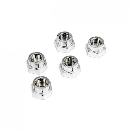 gardner-wescott - Écrous frein Flexlock - 1/2"-13 - Chrome - Pack de 5 - GARDNER-WESTCOTT