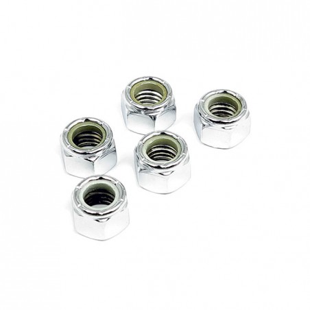 gardner-wescott - Écrous frein 6 pans nylon - 10-24 - Chrome - Pack de 25 - GARDNER-WESTCOTT
