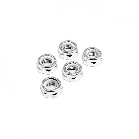 gardner-wescott - Écrous freins 6 pans étroits - 5/8"-18 - Chrome - Pack de 25 - GARDNER-WESTCOTT