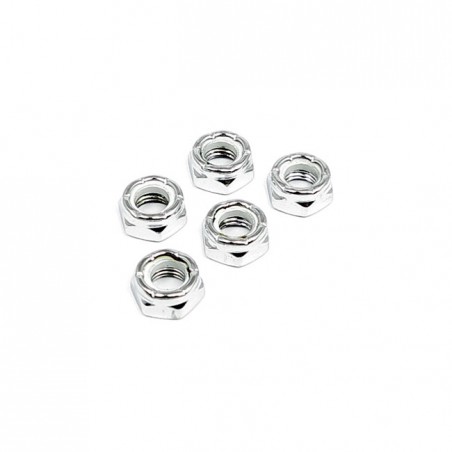 gardner-wescott - Écrous freins 6 pans étroits - 5/8"-18 - Chrome - Pack de 25 - GARDNER-WESTCOTT