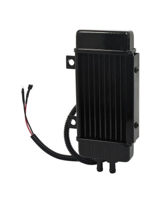 VERTICAL OIL COOLER, FAN ASSISTED 55-83(NU)B.T. 82-94(NU)FXR 84-21 Softail 91-17(NU)Dyna 84-16(NU)FLT/Touring (excl. Twin Coole