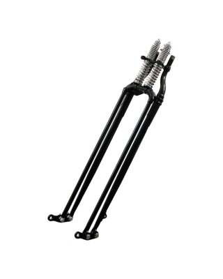 samwel - Fourche Springer - 21" de long - Harley-Davidson UL & EL de 1936 à 1946 - Noir & Chrome - SAMWEL