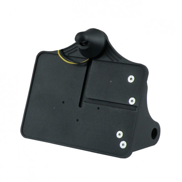 cpv - Support de plaque d'immatriculation avec éclairage Nipple - 143 x 210 mm (EU) - Harley-Davidson Softail de 1984 à 2007 