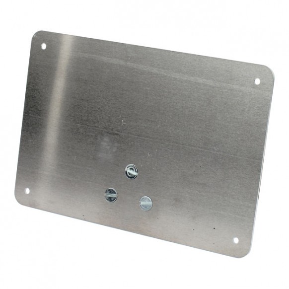cpv - Support de plaque d'immatriculation - 143 x 210 mm (EU) - Montage sur garde-boue arrière - Brut - CPV