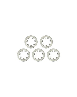gardner-wescott - Rondelles frein à denture extérieur - 6 - Chrome - Pack de 5 - GARDNER-WESTCOTT