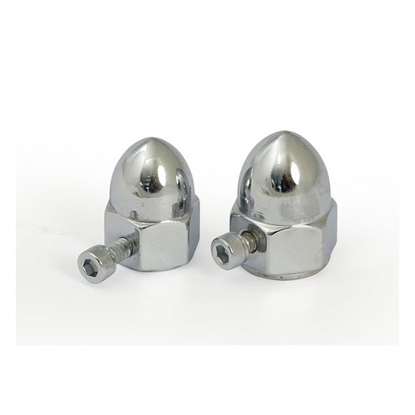 gardner-wescott - Cache écrou "universel" 1/4 "- avec vis de fixation - chromé - - GARDNER-WESTCOTT