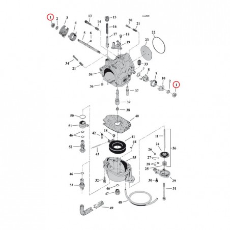 S&S NUT, THROTTLE SHAFT