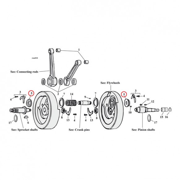 jims - Crankpin nuts - JIMS