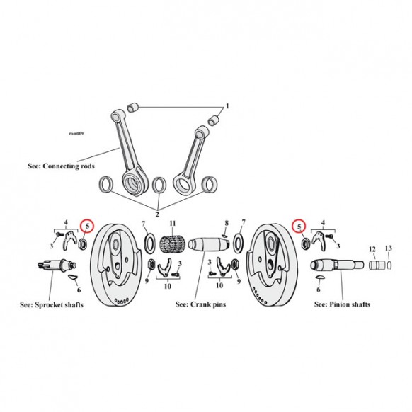 jims - Crank pin nut - JIMS