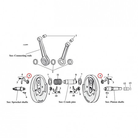 jims - Crank pin nut - JIMS