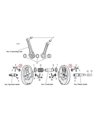 jims - Crank pin nut - JIMS