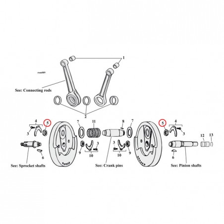 jims - Crank pin nut - JIMS