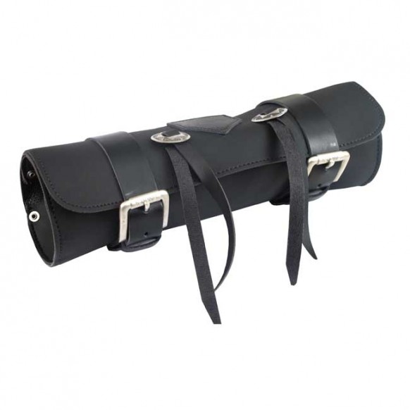 long ride - Trousse à outils Smooth - 2,8L - Cuir synthétique - Noir avec conchos - LONGRIDE