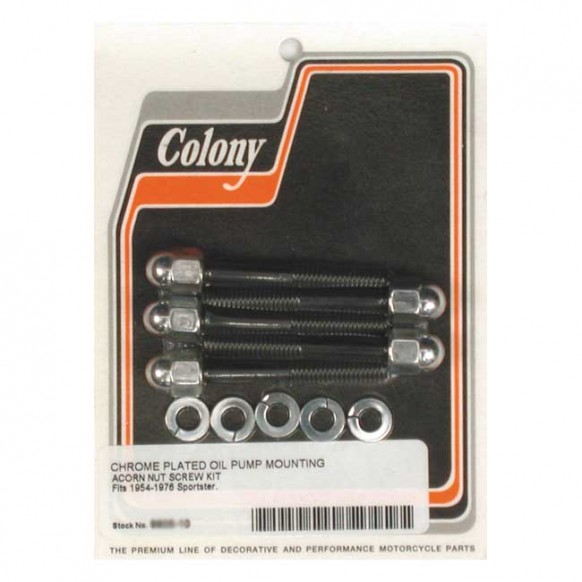 colony - Kit de montage de pompe à huile - Harley-Davidson Sportster XL de 1954 à 1976 - Chrome - COLONY