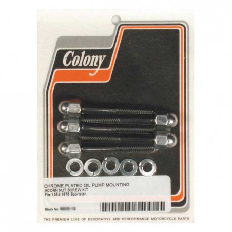 colony - Kit de montage de pompe à huile - Harley-Davidson Sportster XL de 1954 à 1976 - Chrome - COLONY