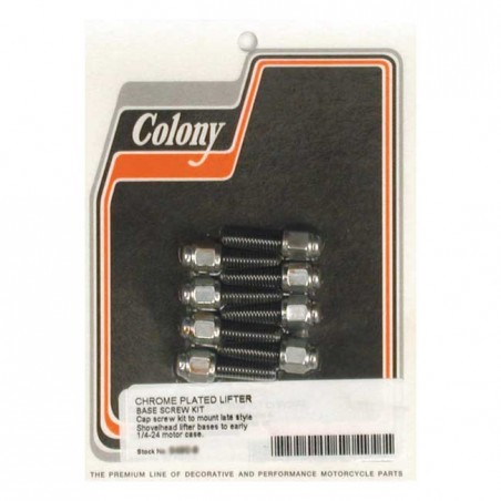 colony - Kit de montage d'embase de poussoirs - Harley-Davidson Big Twin de 1976 à 1984 avec carter de modèles de 1936 à 197