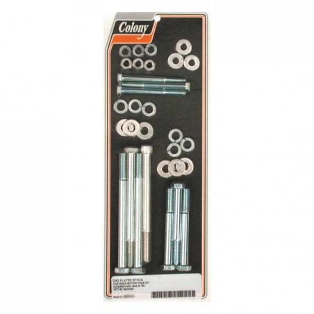 colony - Kit de montage de carter moteur - Harley-Davidson Sportster XL de 1977 à 1990 - Zinc - COLONY