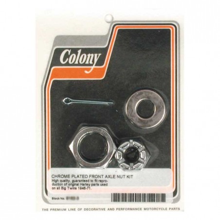 COLONY AXLE NUT KIT. FRONT 46-71 B.T.(NU)