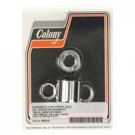 COLONY AXLE SPACER KIT FRONT, SMOOTH 00-06 FLSTC (NU)