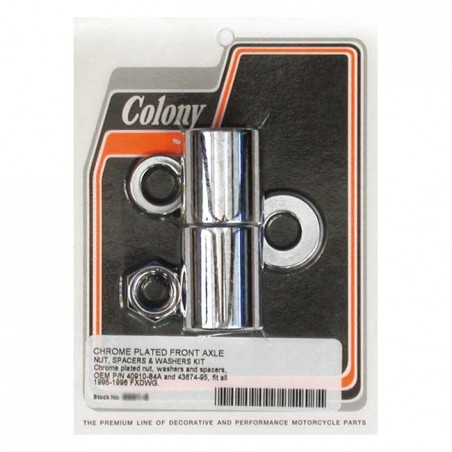 COLONY AXLE SPACER KIT FRONT, SMOOTH 95-96 FXDWG(NU)