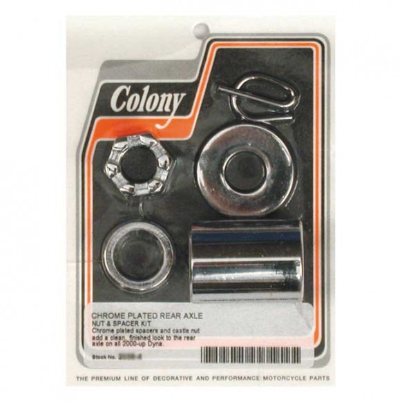 COLONY AXLE SPACER KIT REAR, SMOOTH 00-05 DYNA(NU)
