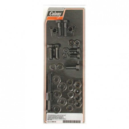 Colony, transmission mount kit. Black parkerized 36-64 B.T.(NU)