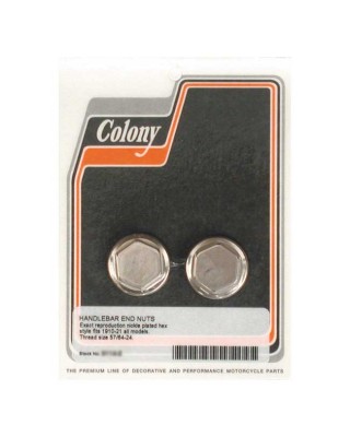 colony - Embouts de guidon - Filetage de 57/64-24 - Harley-Davidson de 1910 à 1921 - COLONY